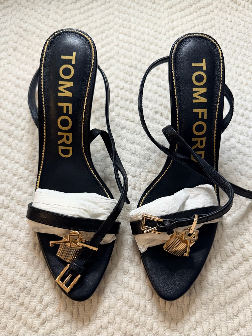 🔥 Tom Ford Padlock 105mm Leather Sandals🔥